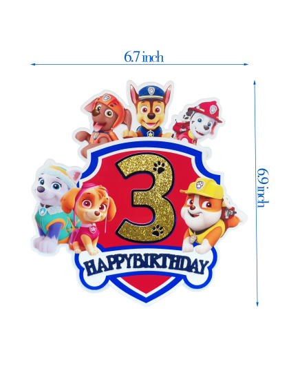 Paw Patrol Themed 3rd Birthday Party: Cute Puppy Team Accompanies You to Start a Joyful New Year of Growth