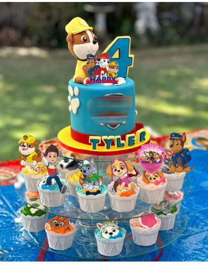 Dog Cupcake Toppers,paw cupcake toppers,paw patrol cupcake picks,puppy cupcake decorations 36pcs