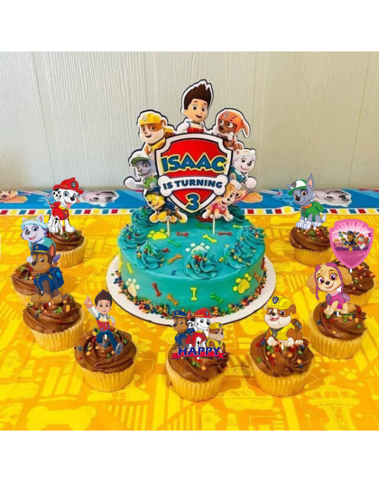 Dog Cupcake Toppers,paw cupcake toppers,paw patrol cupcake picks,puppy cupcake decorations 36pcs